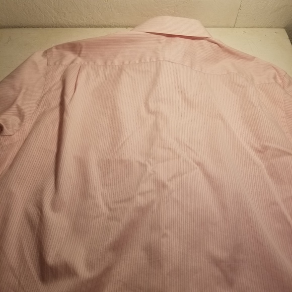 Tommy Bahama Pink Striped Mens Shirt Size 17 34-35 - Picture 4 of 8